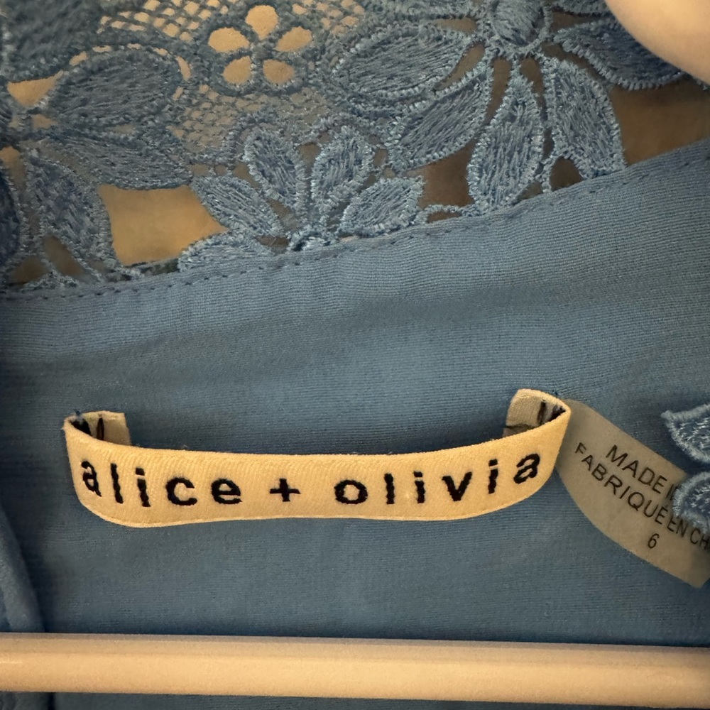 Alice + Olivia Gorgeous Blue Dress - Picture 2 of 3